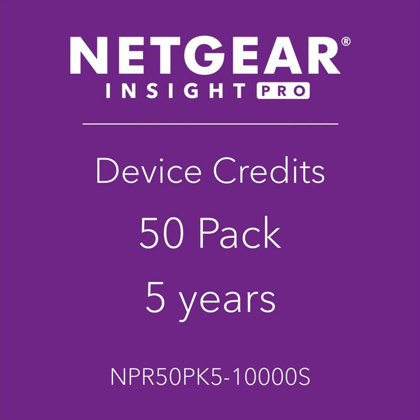 NETGEAR NPR50PK5 Insight Pro Subscription License 50 Devices 5 Years