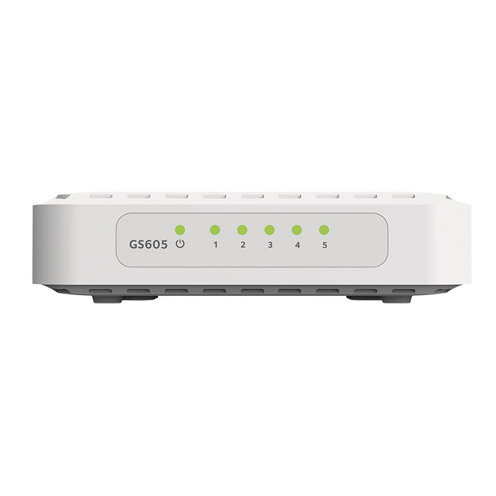 NETGEAR GS605v5 5-Port Gigabit Ethernet Home Office Switch