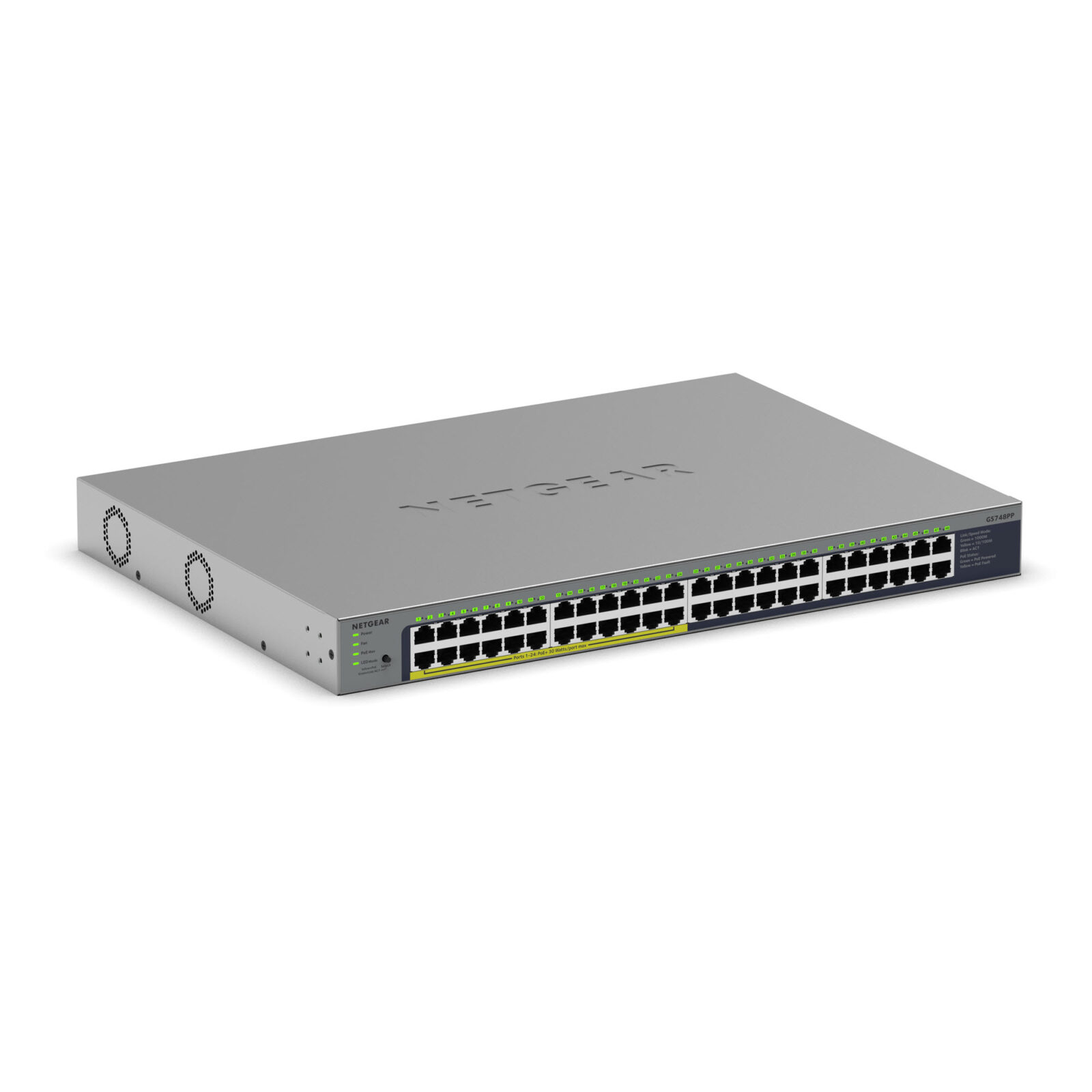 NETGEAR GS748PP 48-Port Gigabit Ethernet Unmanaged PoE+ Switch