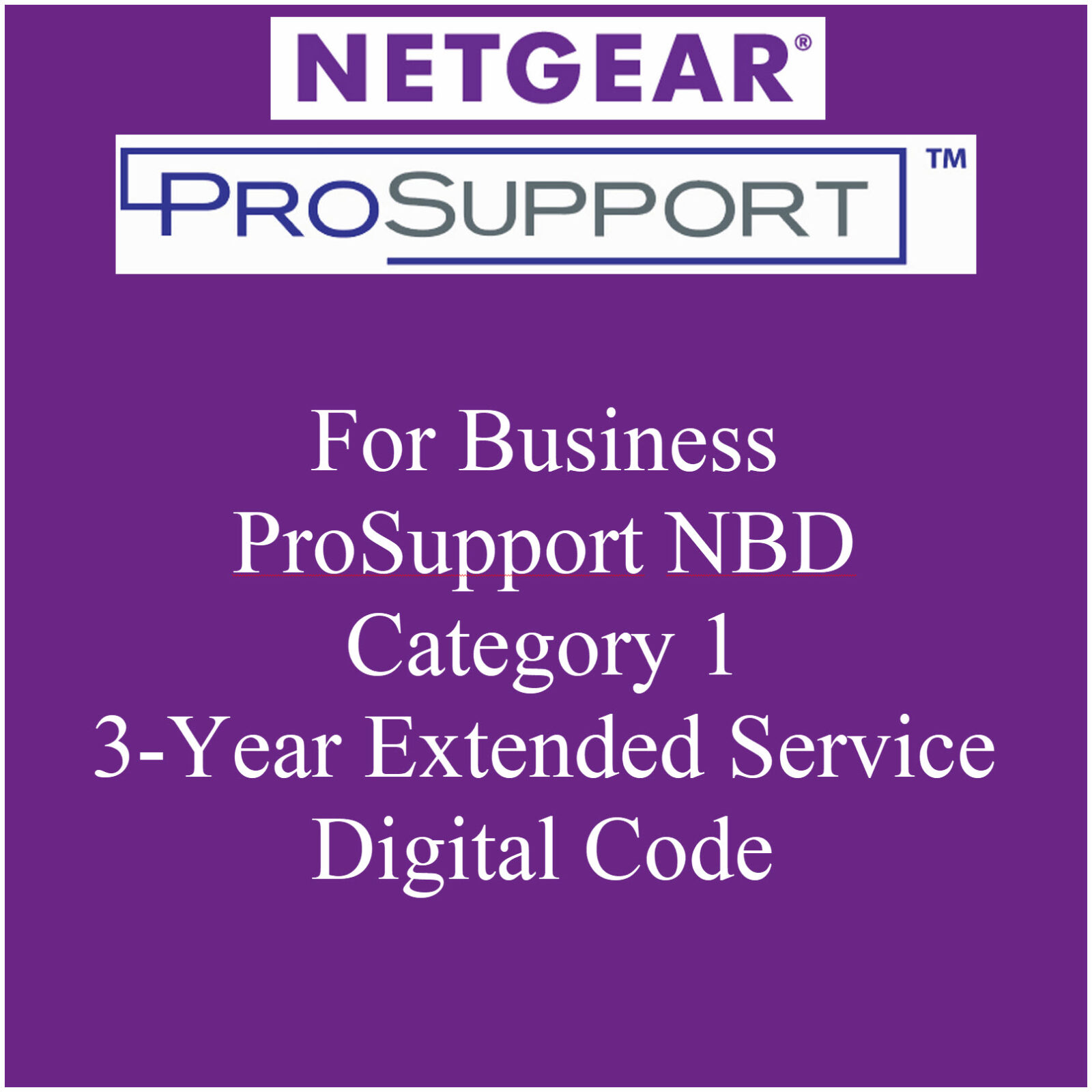 NETGEAR PMP3131 ProSupport NBD Service Category 1 - 3 Year Extended Service