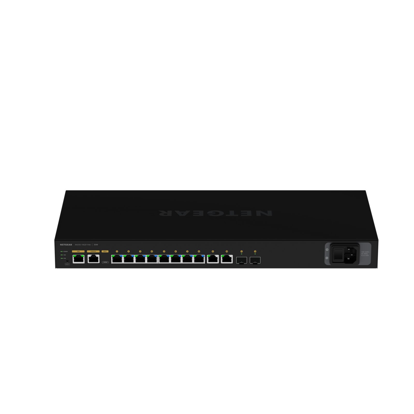 NETGEAR AV Line M4250-10G2F-POE+ GSM4212P Gigabit Switch