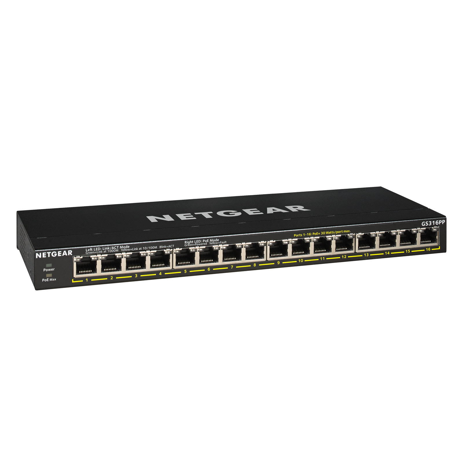 NETGEAR GS316PP 16 Port Gigabit Switch